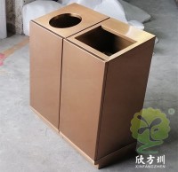 商場(chǎng)不銹鋼金屬垃圾桶圖片工廠定做