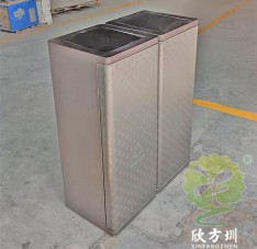 室內電鍍腐刻不銹鋼分類垃圾桶單筒
